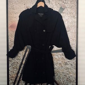 All Saints Trench coat. Pockets and belt at waist. Super chic!